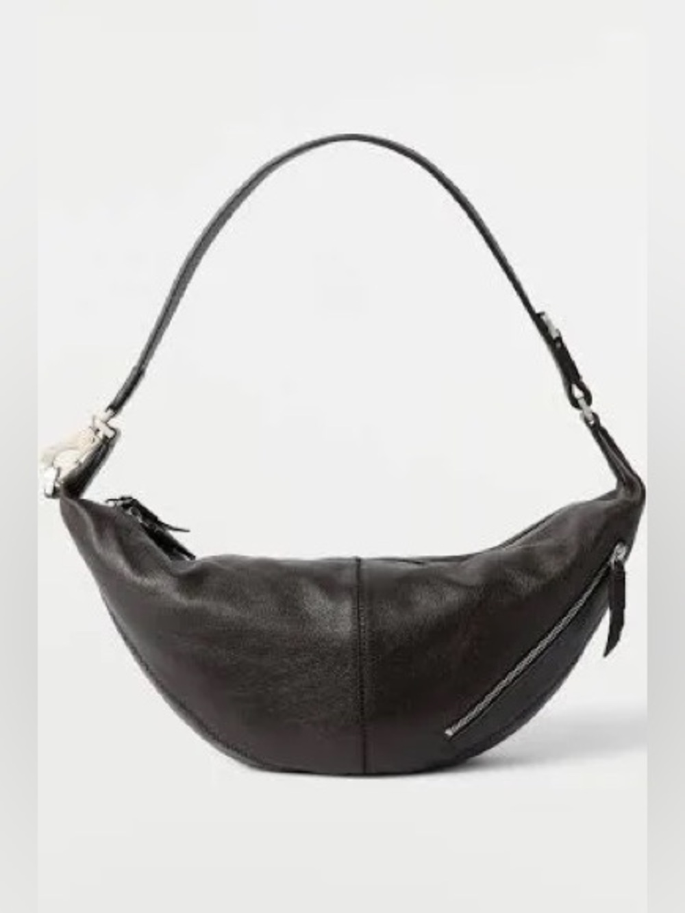 Lemaire Quiver Clip Leather Bag Black